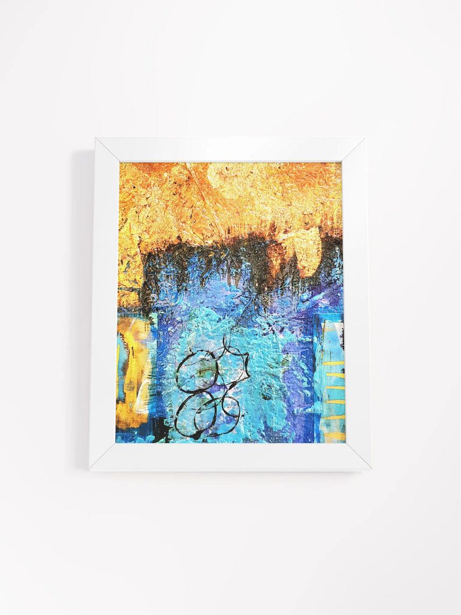 digital print of original artwork by b.reters, gold blue product image (1)