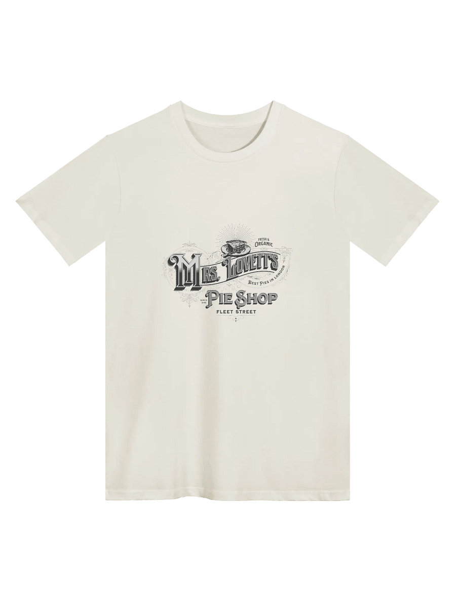 Mrs. Lovett’s Pie Shop T-Shirt – AS Colour Unisex Premium Tee for Sweeney Todd & Broadway Fans product image (1)
