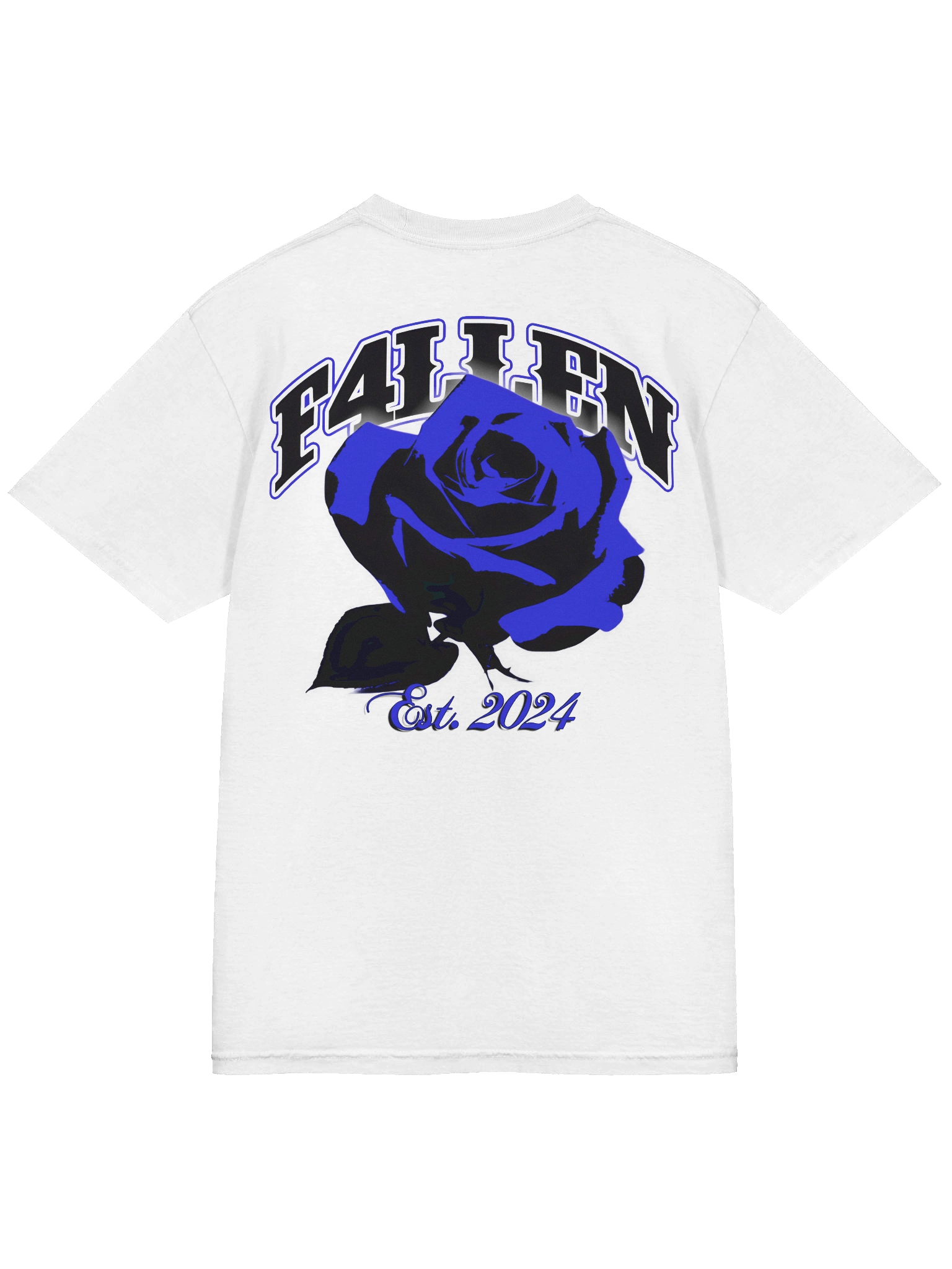 F4LLEN Blue Flower T-shirt [ White ] product image (4)