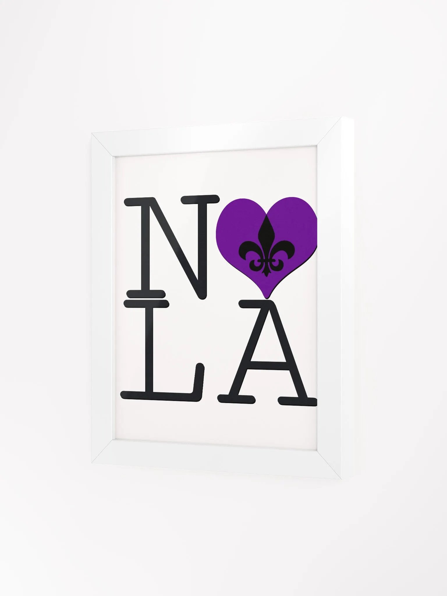 I LOVE NOLA **BIGSHOT POSTER** (PURPLE HEART +IMAGE POP) product image (3)