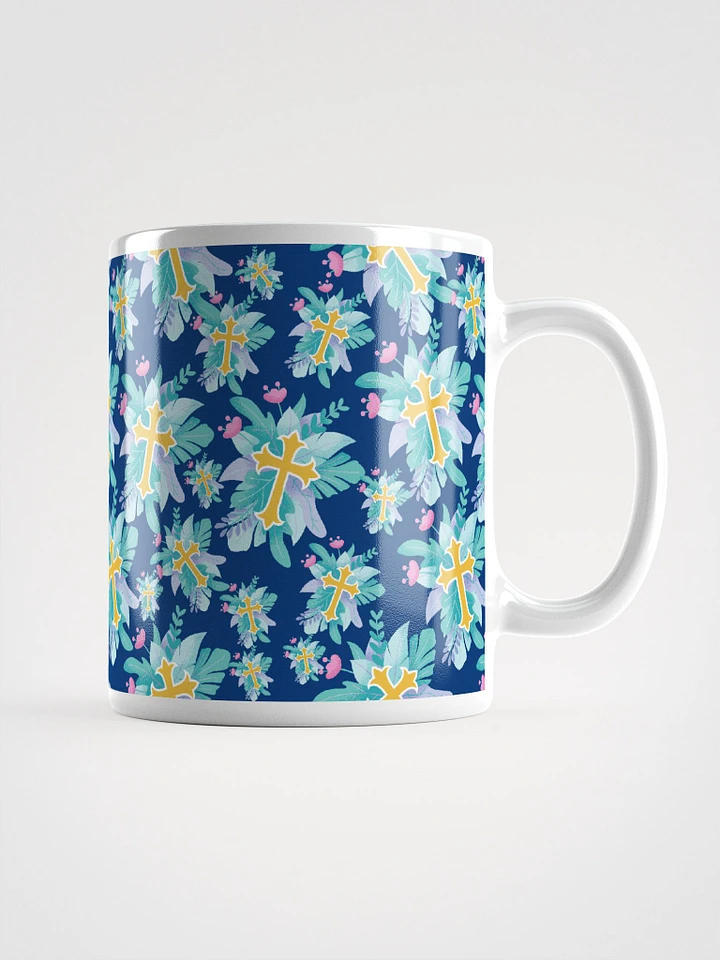 Floral Cross Patterned Mug product image (2)