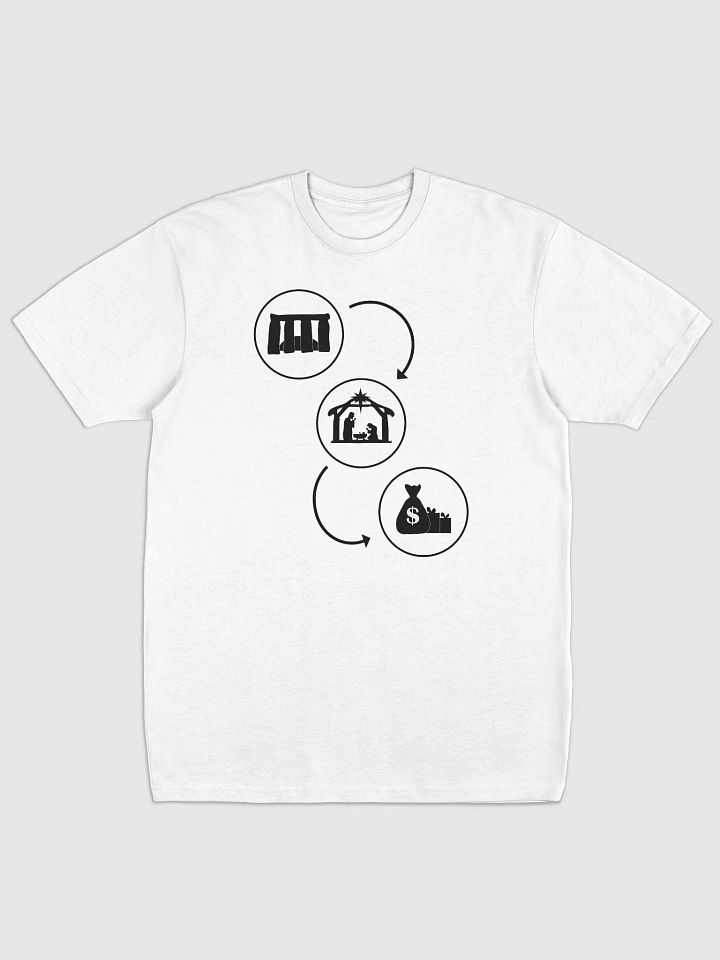 The Evolution of Christmas - Cotton Heritage Men's Premium Heavyweight Tee product image (2)