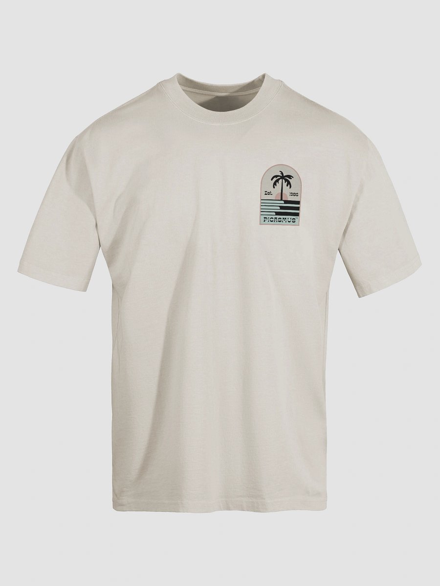 sunset palm Premium Oversized Faded T-Shirt product image (6)