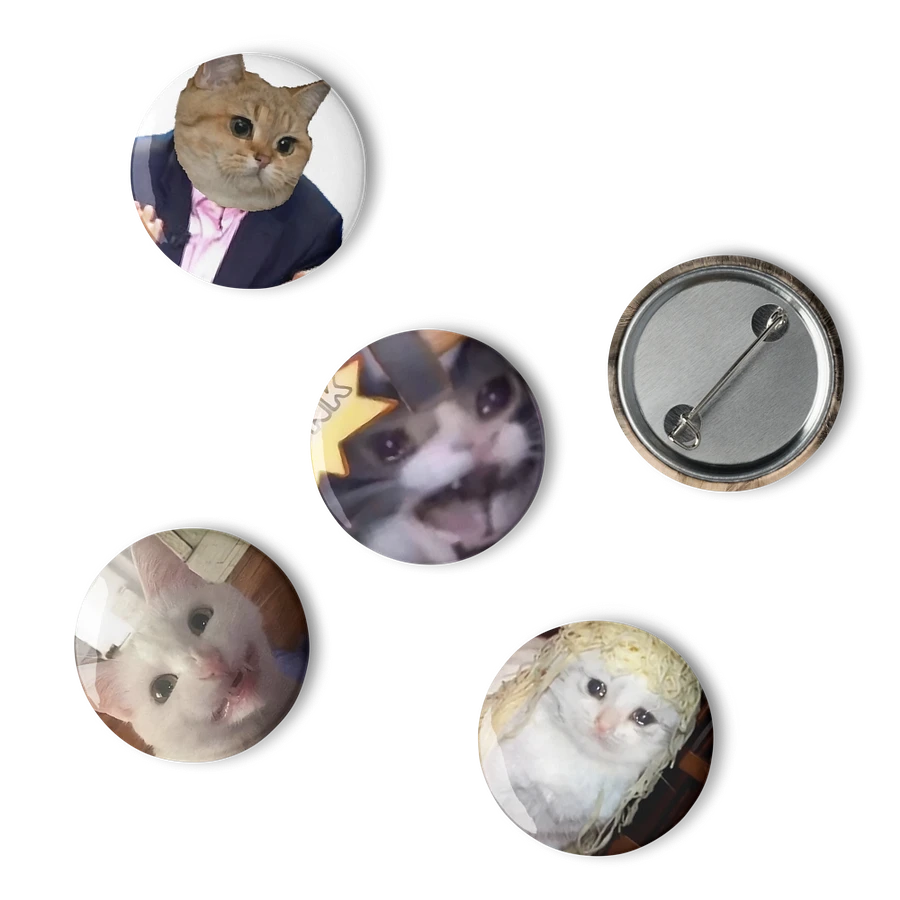 Set of Pin Buttons: Meme Cats 6 product image (6)