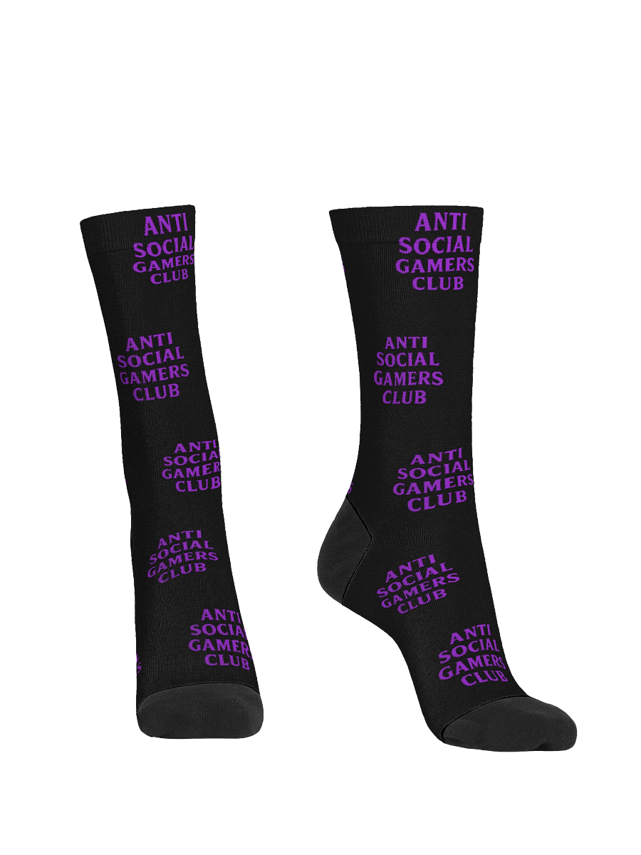 Anti Social Gamers Club Crew Socks product image (2)