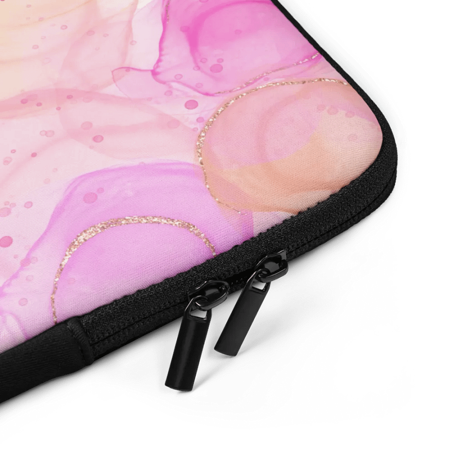 Pink Fluid Ink Laptop Sleeve product image (4)