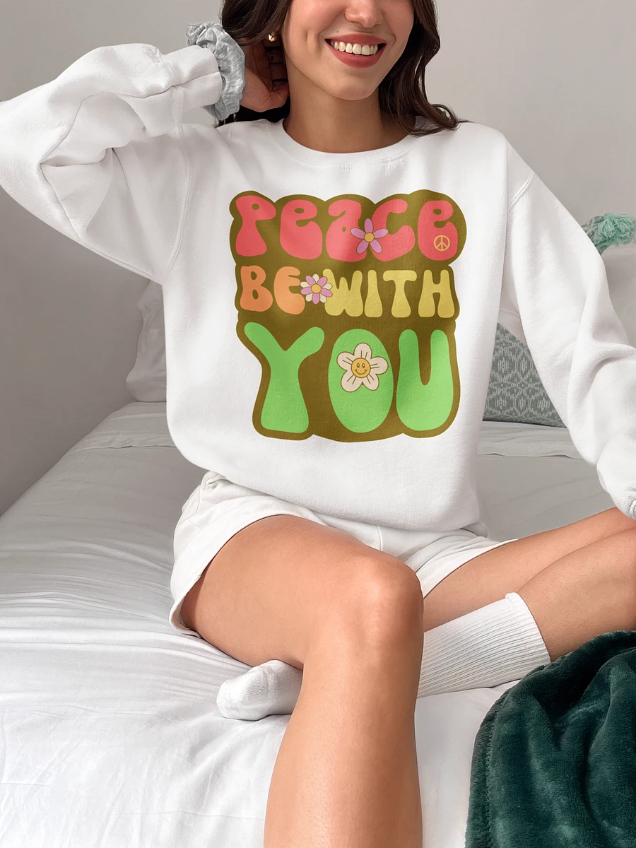 Peace Be With You Retro Sweatshirt product image (1)