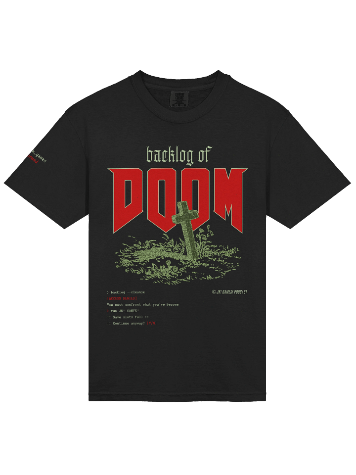 JK! Games // backlog_of_doom.tshirt product image (2)