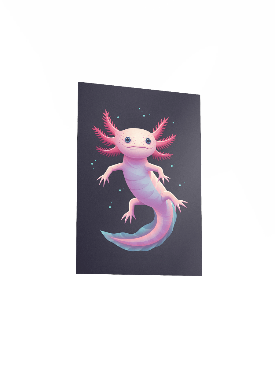 The Axolotl's Aura Art Poster product image (11)