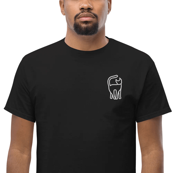 cat line design Oversized Tee product image (2)