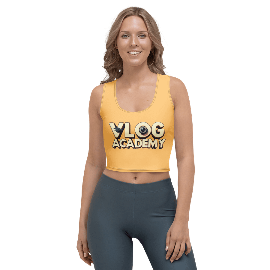Vlog Academy All-Over Print Crop Top T-Shirt product image (1)