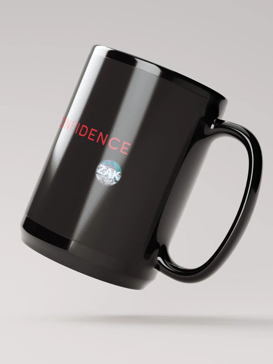 YOU DIED FROM OVERCONFIDENCE 15 oz Black Ceramic Mug product image (2)