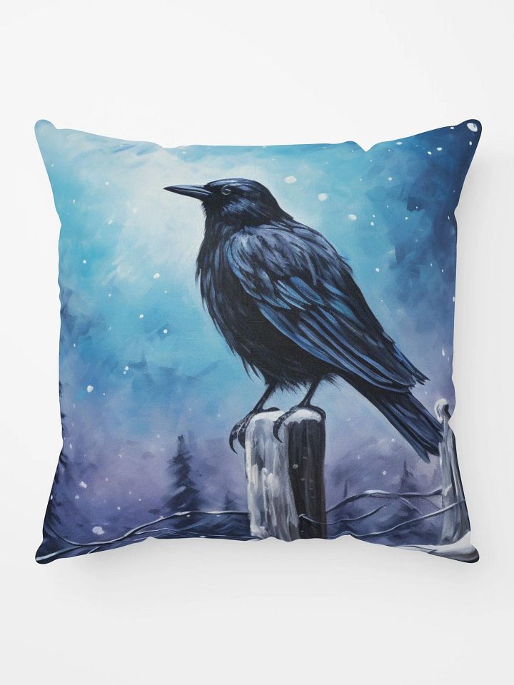 COZY PILLOW 🔵 A lonely bird on a pole product image (1)