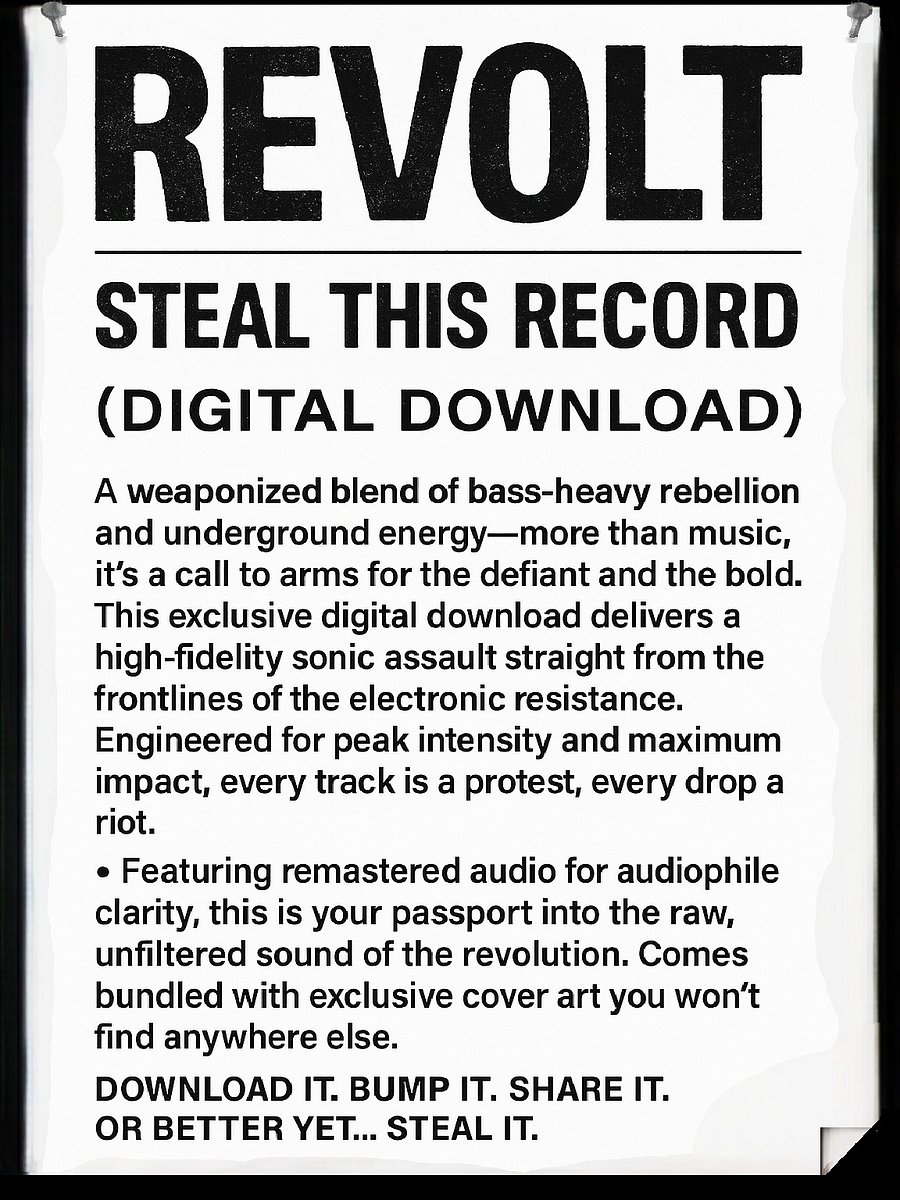 REVOLT – STEAL THIS RECORD (Digital Download) product image (1)