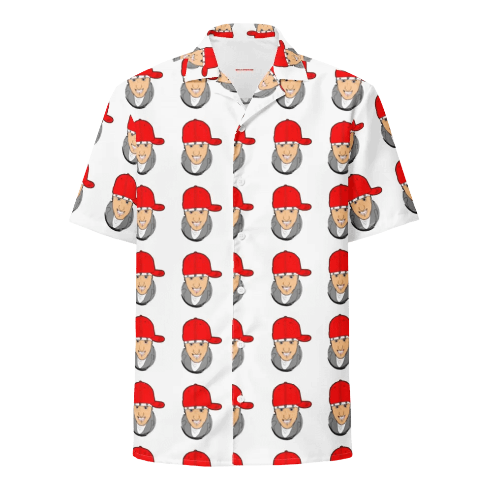 *NEW: AJ Jordan The Crescendo Cartoon Hawaiian Button Up Shirt product image (1)