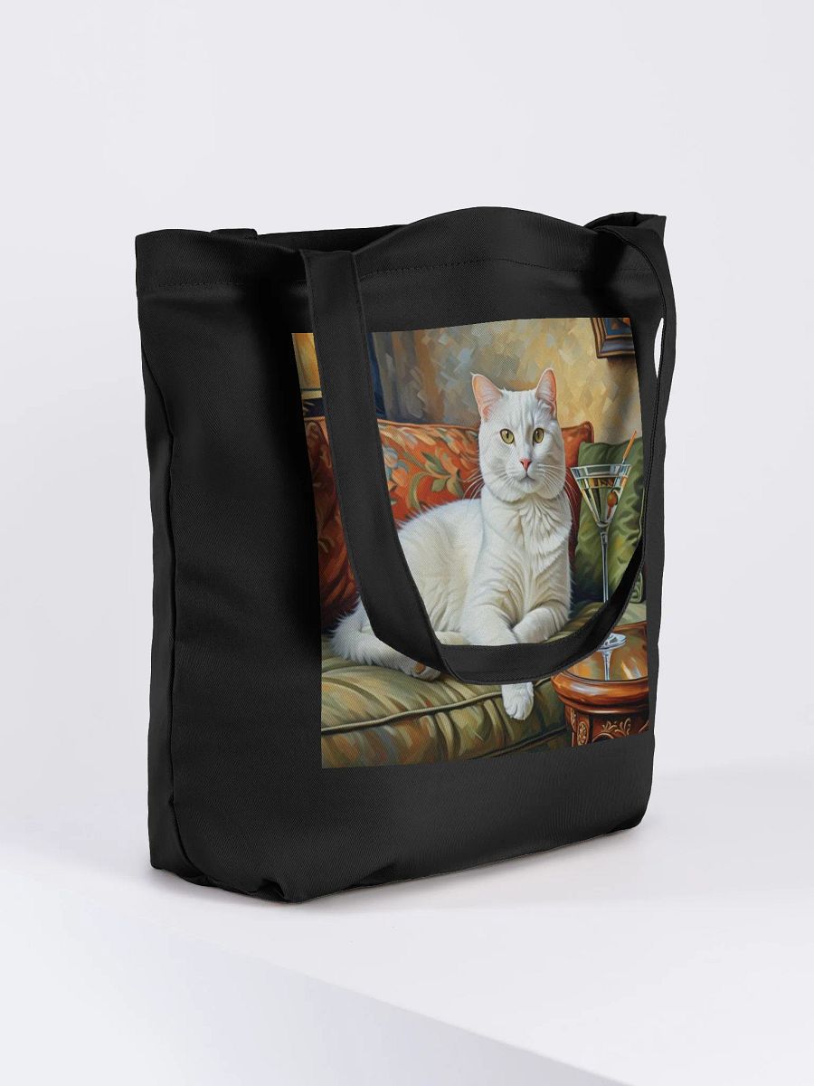 CLASSEY CAT ON COUCH NEXT TO MARTINI product image (4)