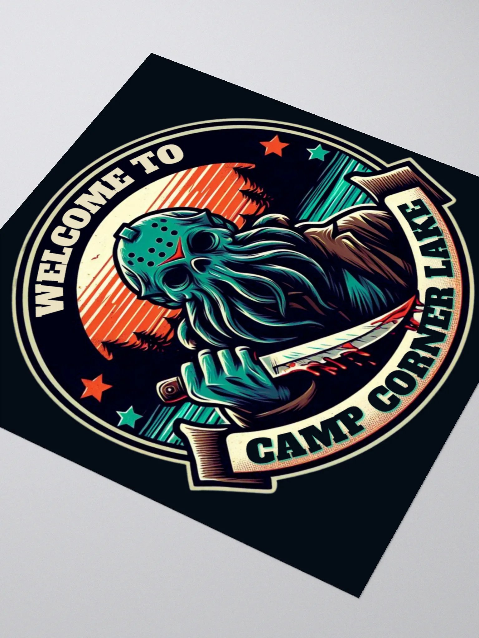 Welcome to Camp Corner Lake Sticker product image (3)