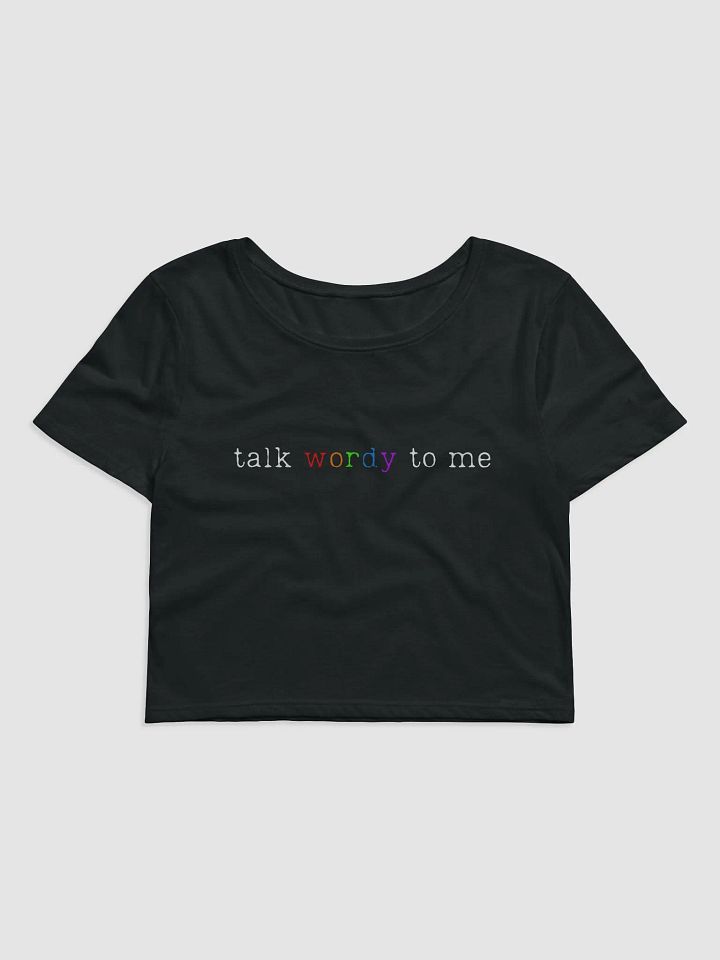 [talk wordy] crop top — pride edition product image (1)