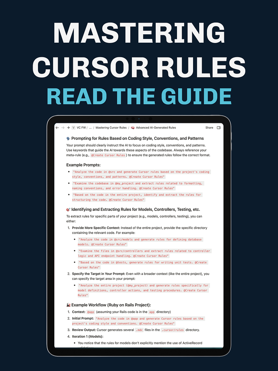 The Cursor Rules Playbook: Leveraging AI to Transform Your Development Workflow product image (10)