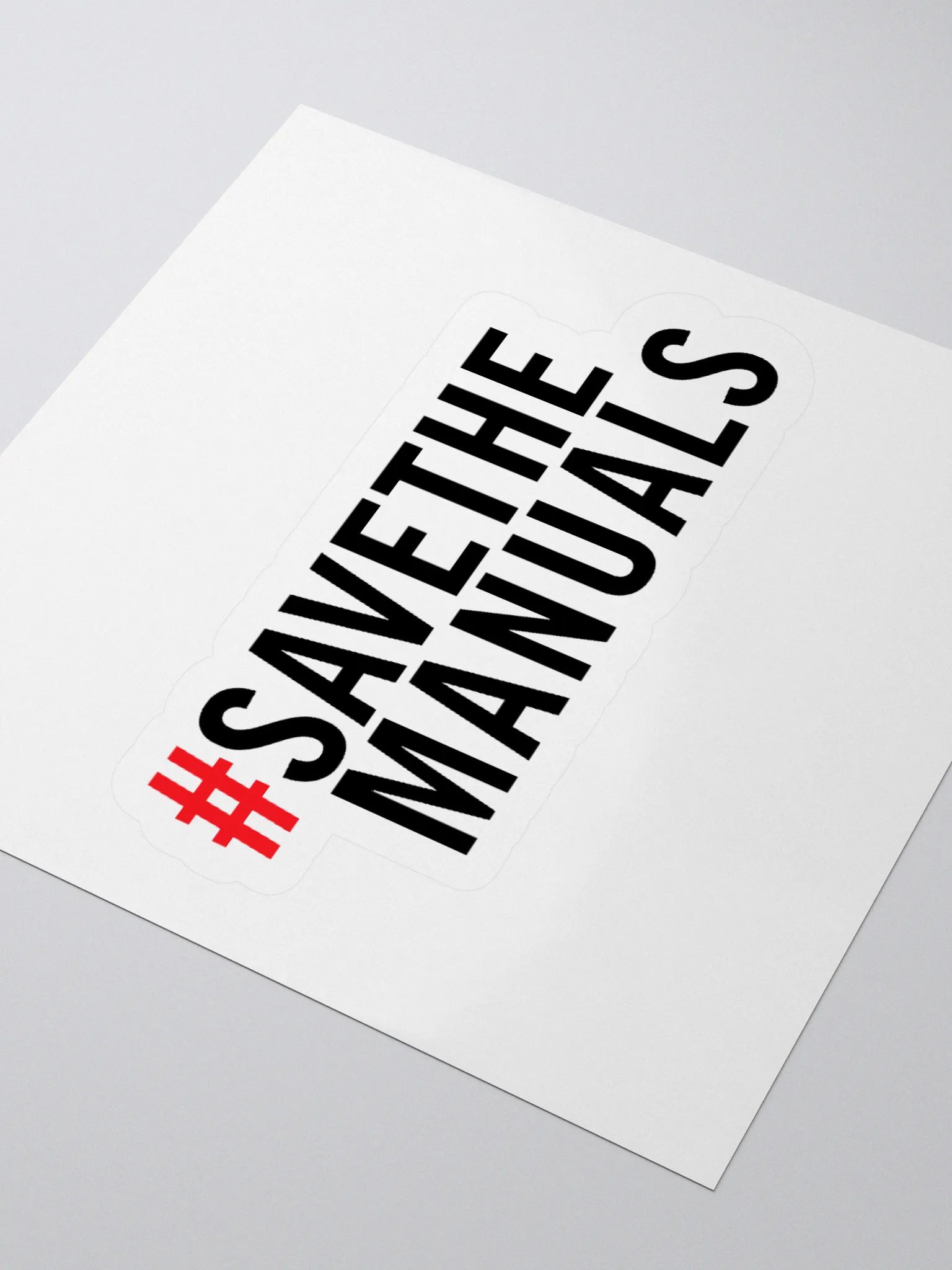 #SAVETHEMANUALS STICKER product image (3)