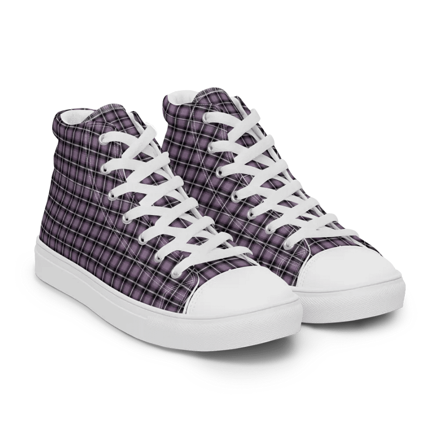 Men's Purple Plaid Perfection High-tops product image (9)