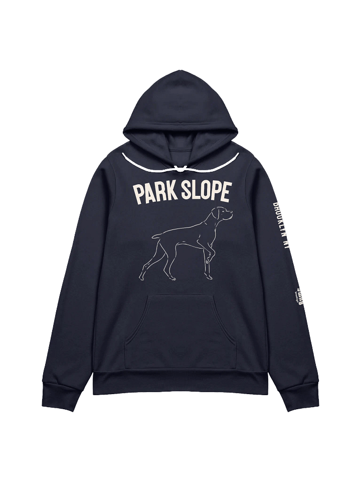Park Slope Dog Navy Blue Supersoft Bella+Canvas Hoodie product image (1)