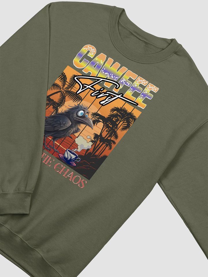 Cawfee First Then The Chaos Crewneck Sweatshirt product image (14)
