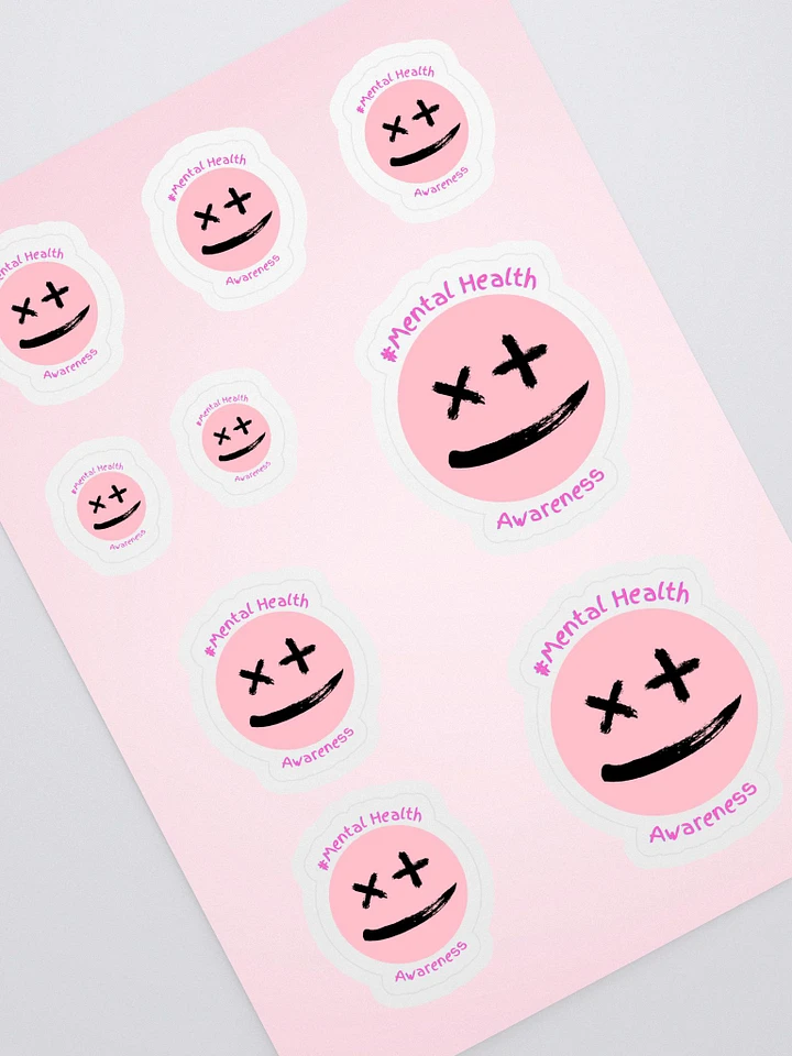 Mental Health Awareness - Pink Kiss Cut Sticker Sheet product image (1)