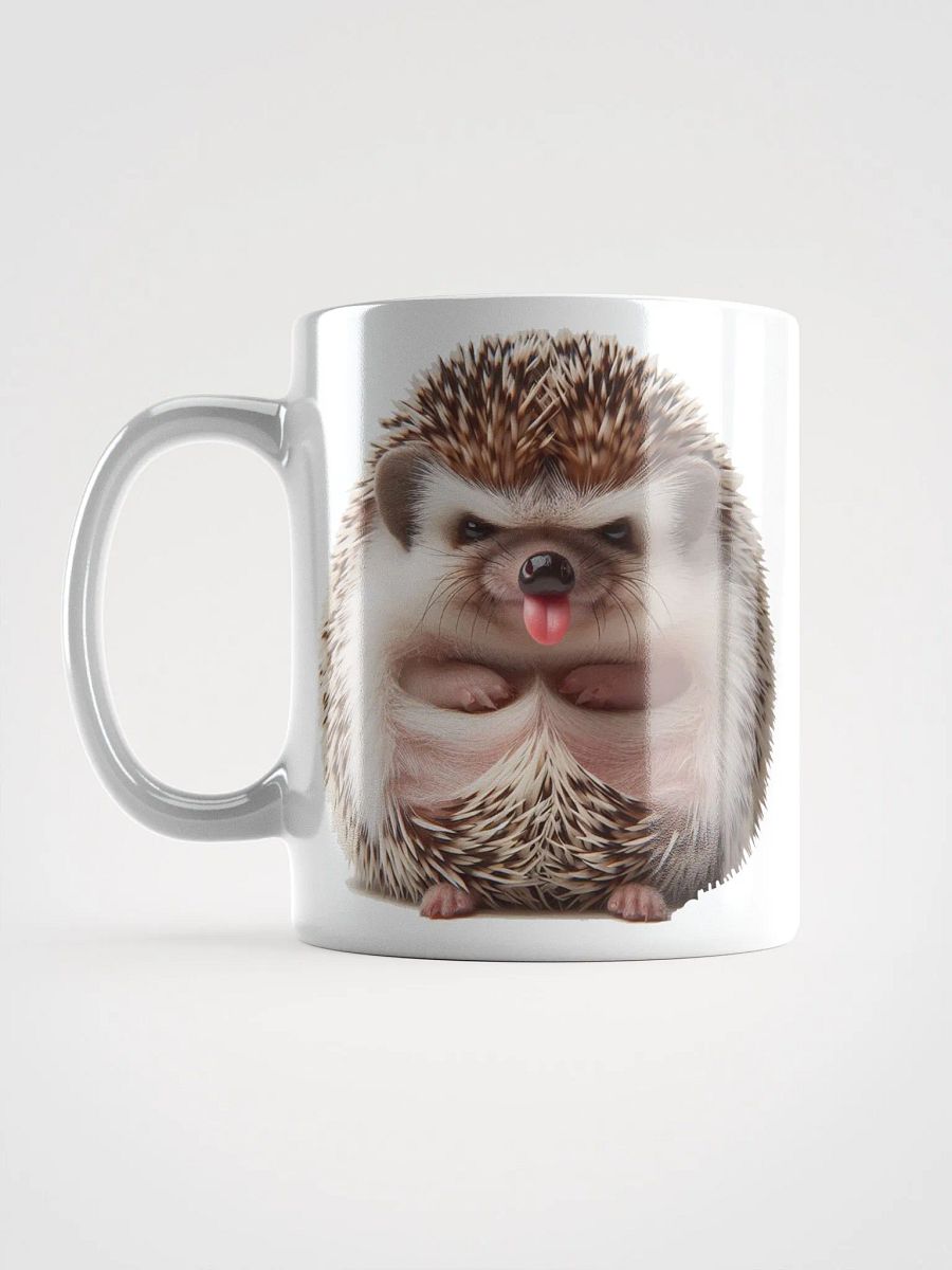 Rude Hedgehog #Humorous Glossy Mug - White product image (16)