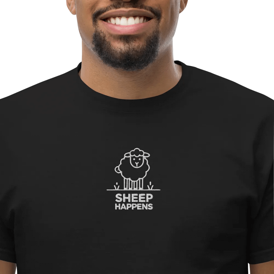 sheep happen heavyweight T-Shirt product image (5)