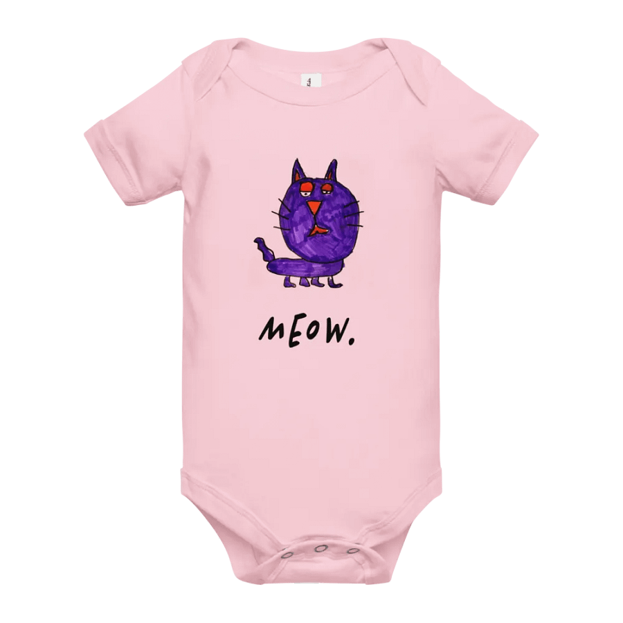 meow katz baby onesie product image (10)