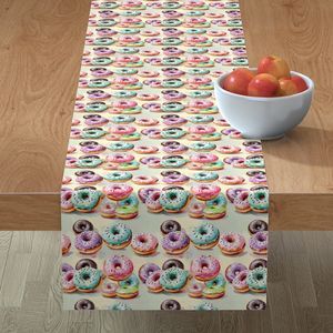 Seamless Pattern - Pastel Sprinkled Donuts on a Watercolor Background product image (8)