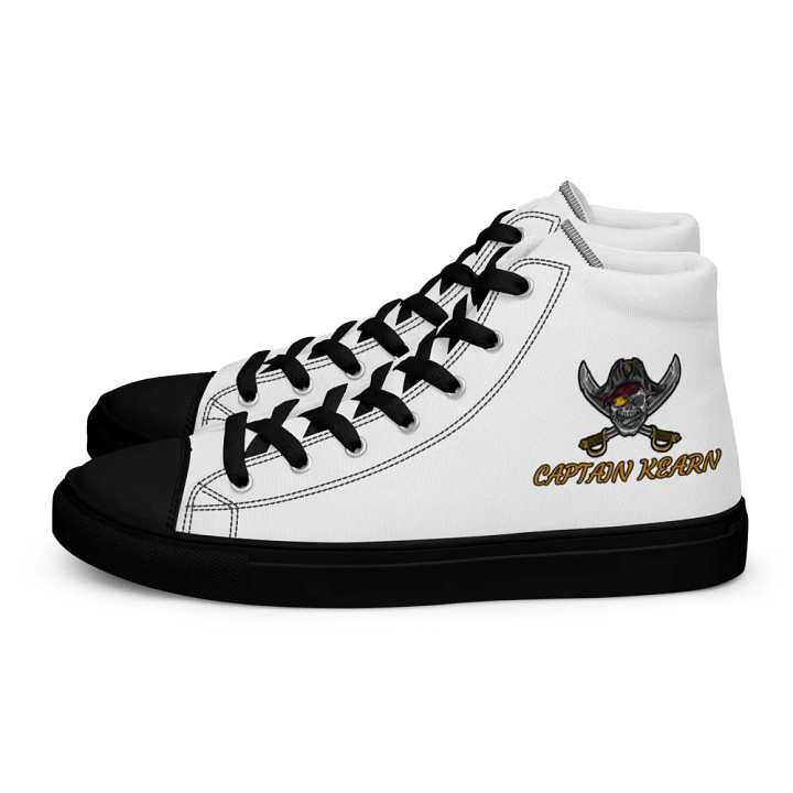 Captain's Skull High Top Canvas Shoes product image (1)