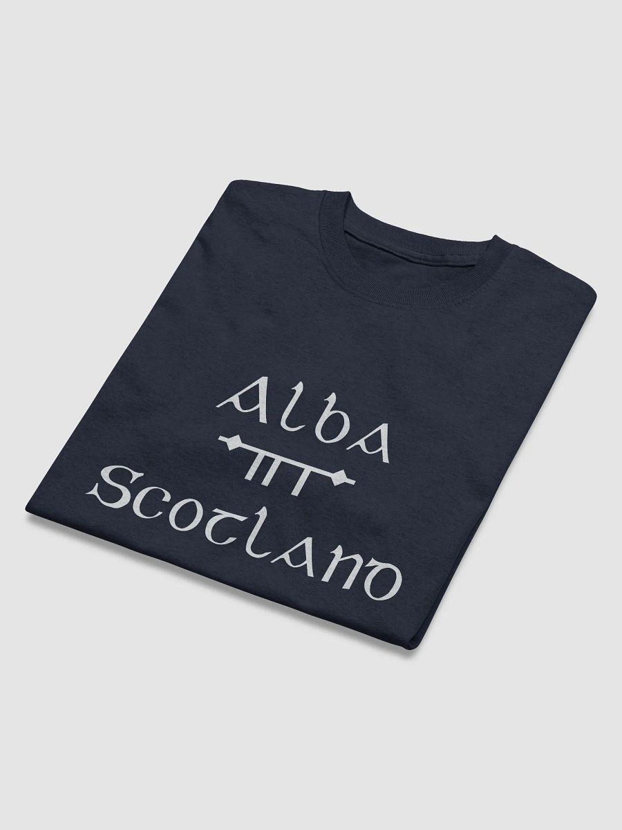 Scotland/Alba Scholastic style Ogham Navy printed T-shirt product image (3)