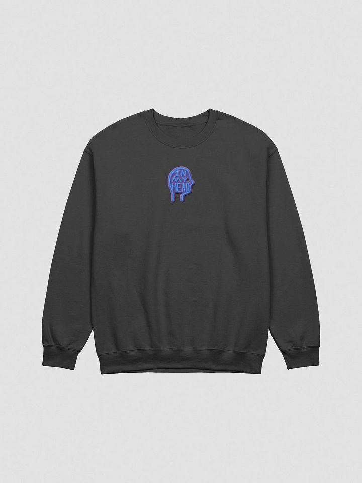 In My Head embroidered crewneck (violet bubble design) product image (2)