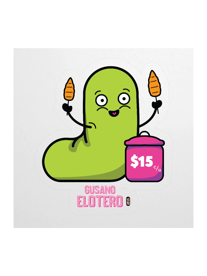 Gusano Elotero - Sticker (Kiss Cut) product image (1)