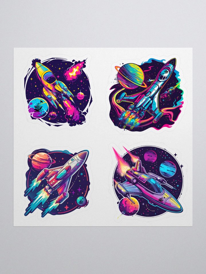 Galactic Spaceship Stickers product image (2)