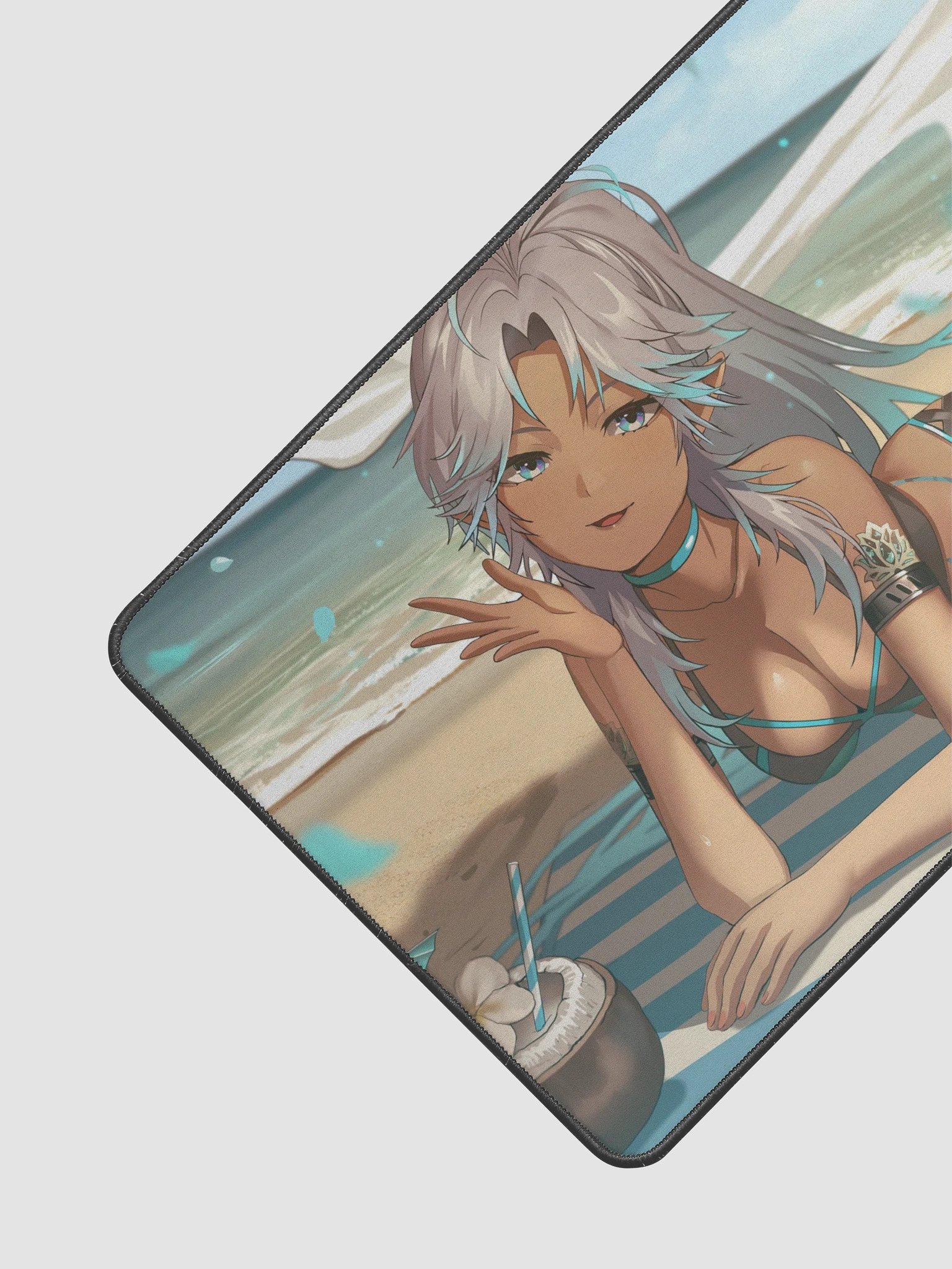 Twilight Drift: Tidesong Desk Mat 12" x 22" product image (2)