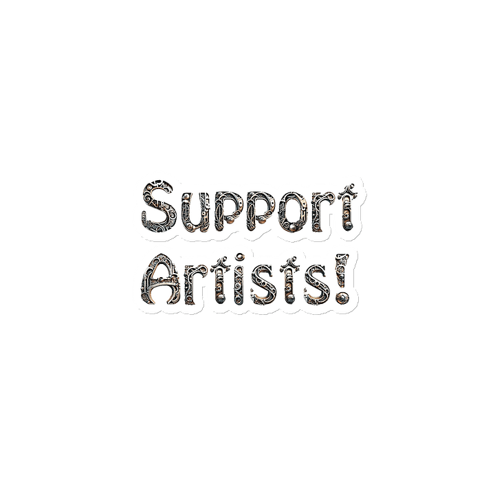 Support Artists! Silver Design Magnet product image (2)