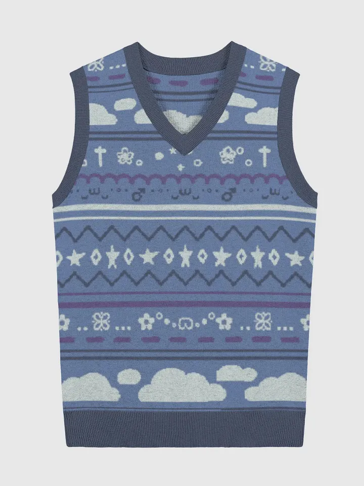 Cloudy Christmas Vest - Blue product image (4)
