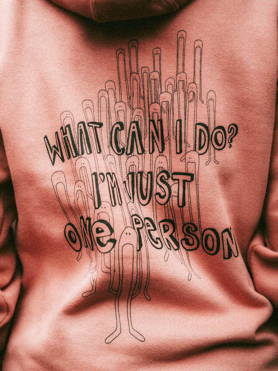 I'm Just One Person - Dusty Rose Hoodie product image (4)