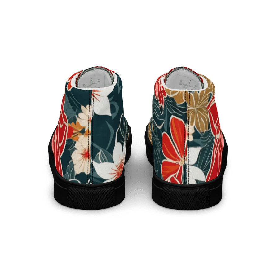 Red Flowers Women's High Top Shoes product image (5)