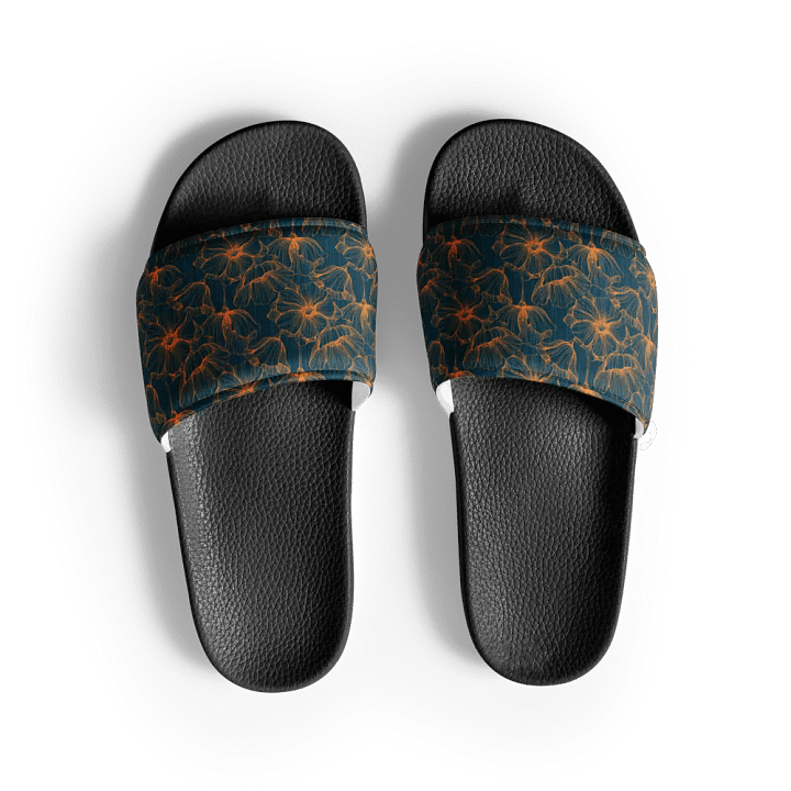 Dark Romantic Floral | Men's Slides product image (1)