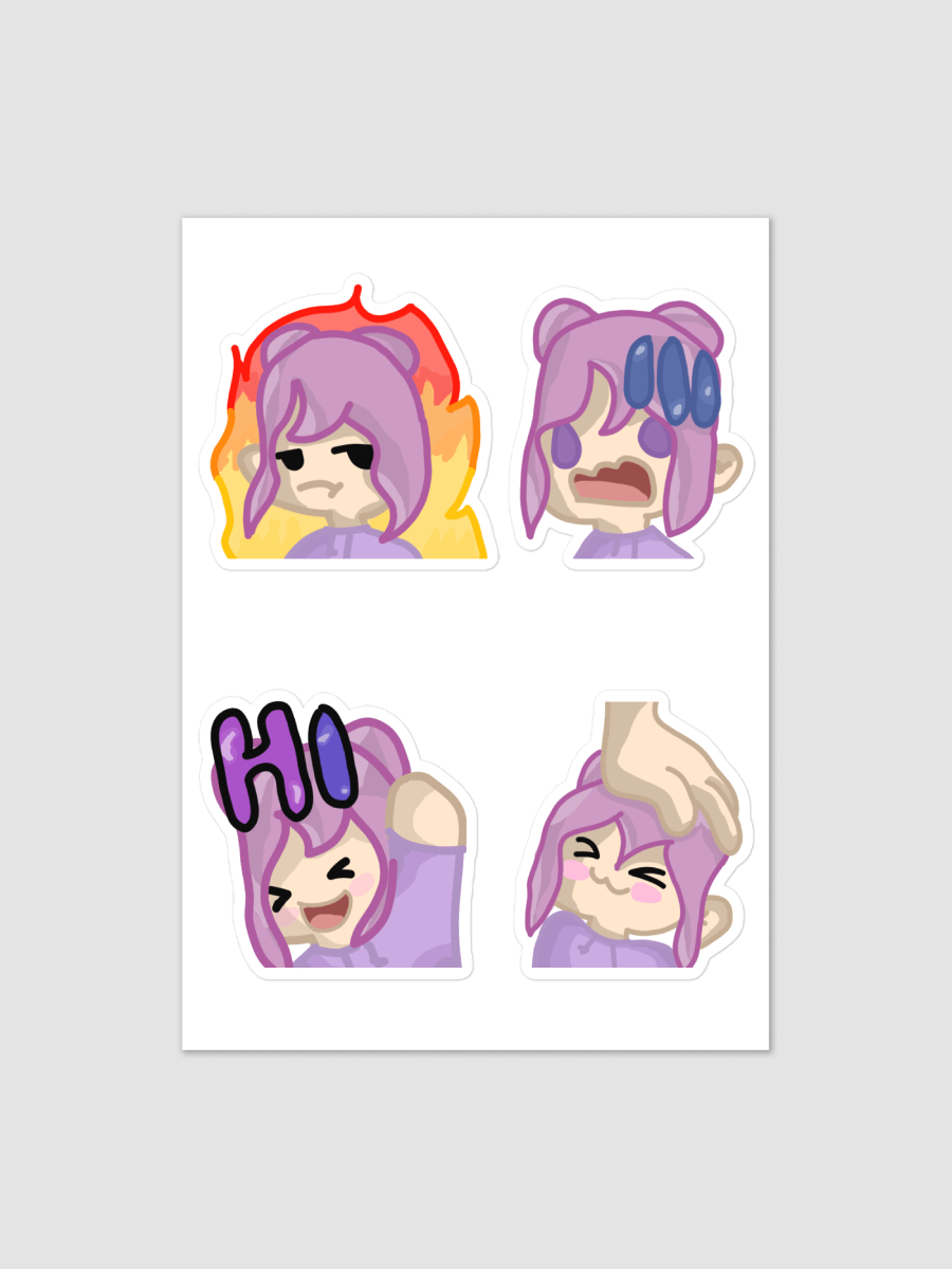 KtChaoss Emote Sticker Sheet product image (1)