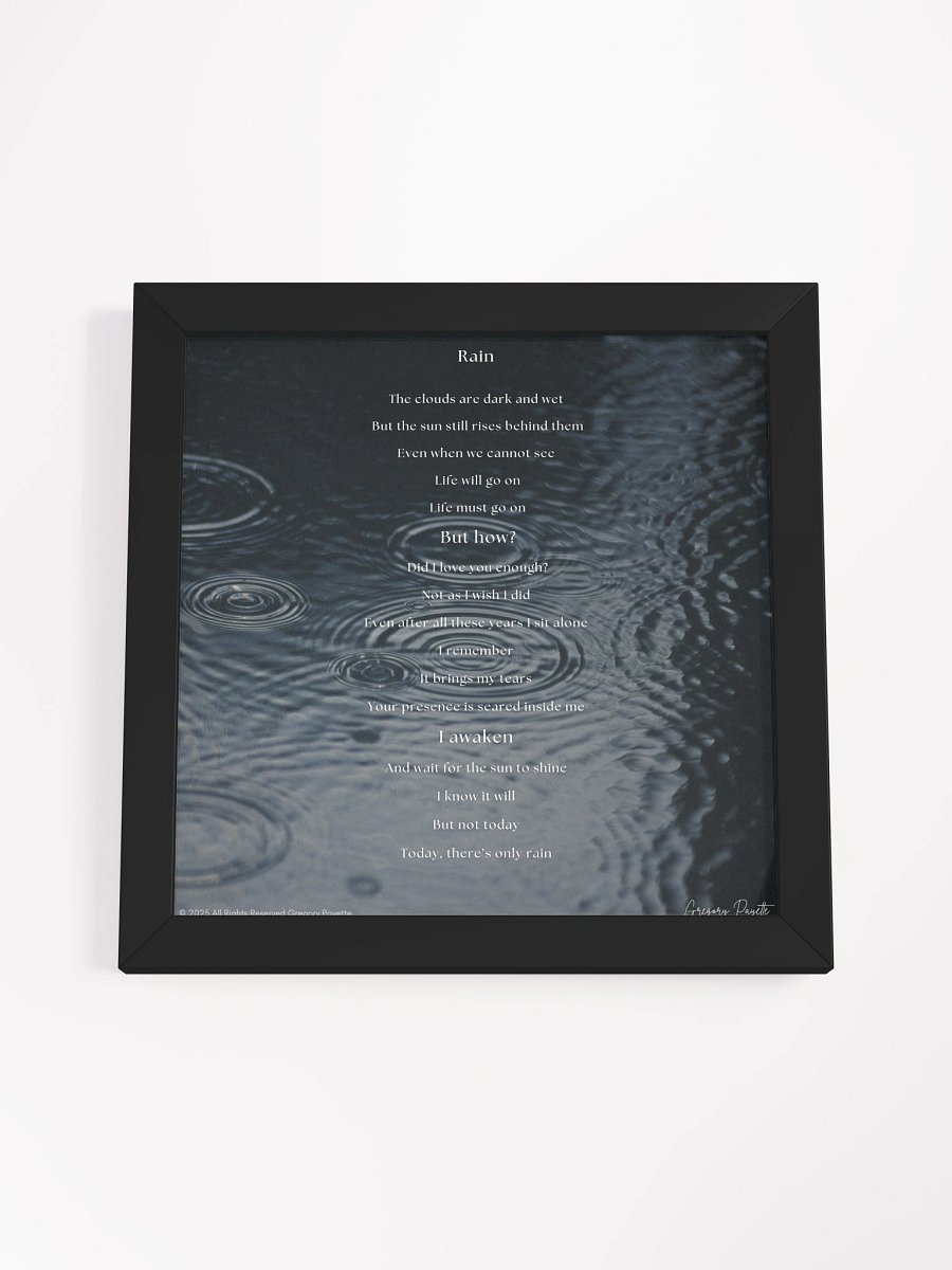 Rain - a Poem by Gregory Payette product image (33)
