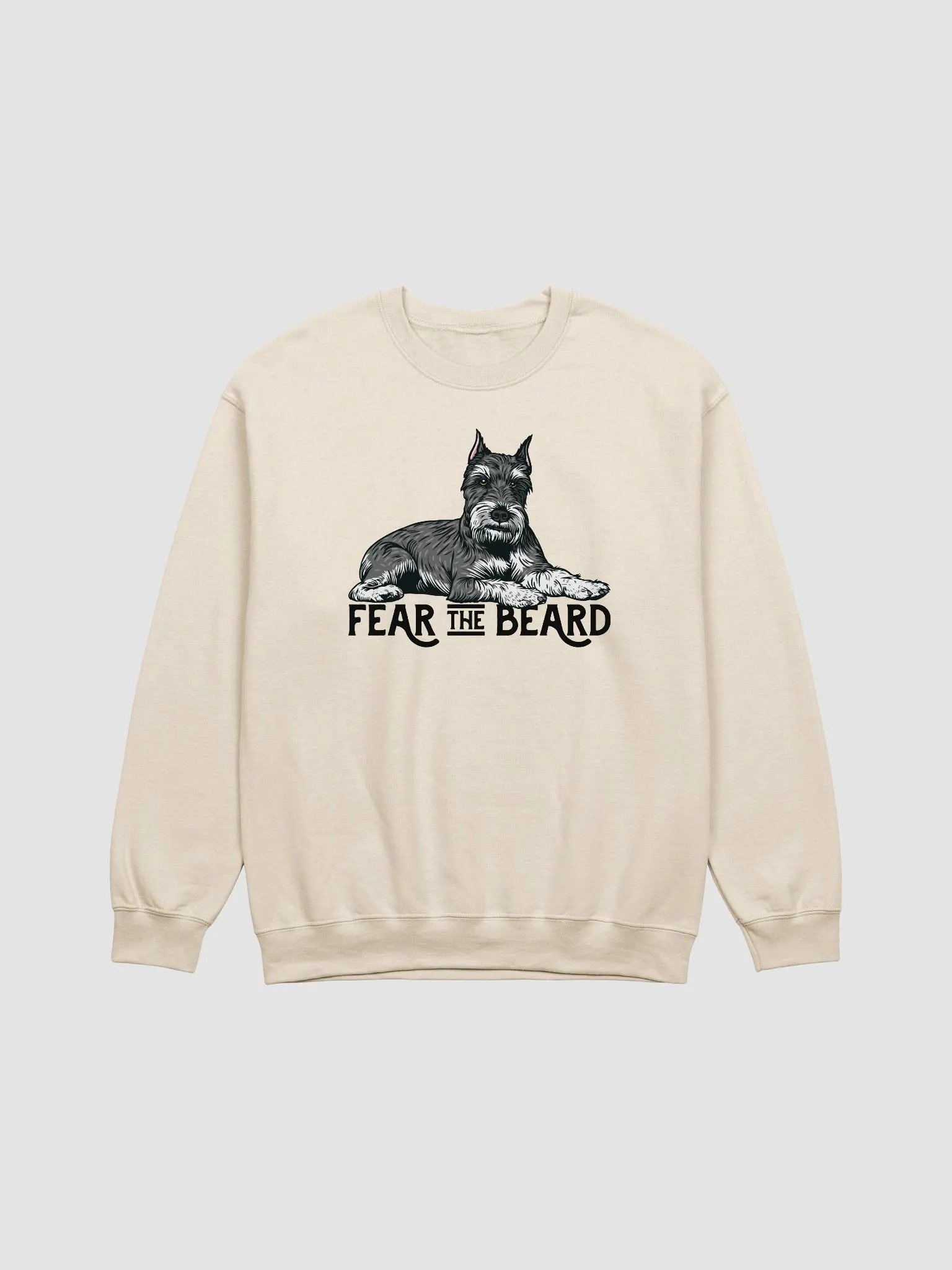 Fear the Beard Sweatshirt of a Schnauzer(Cropped) | Funny Shirt for Bearded Dog Paw-rents product image (20)