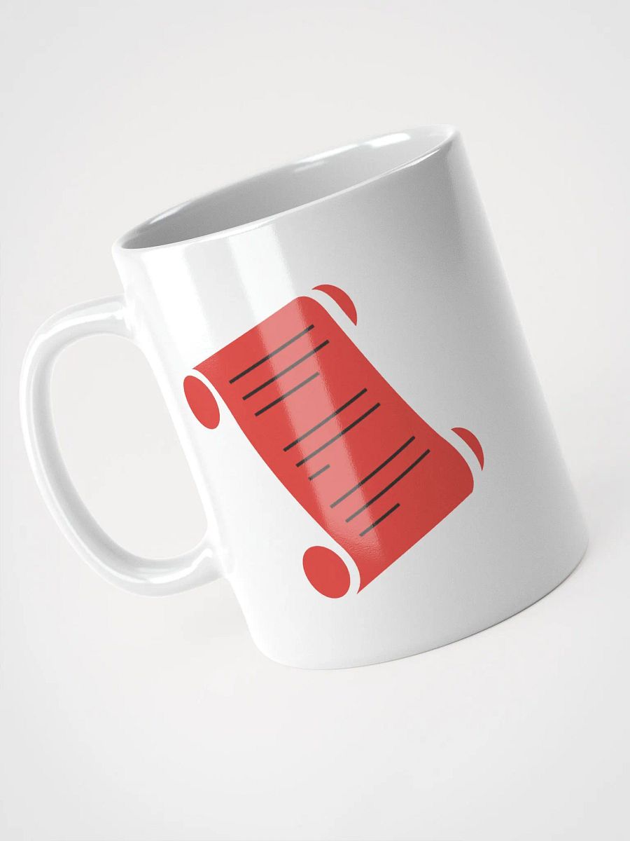 The Forbidden Scrolls Logo White Ceramic Mug product image (3)