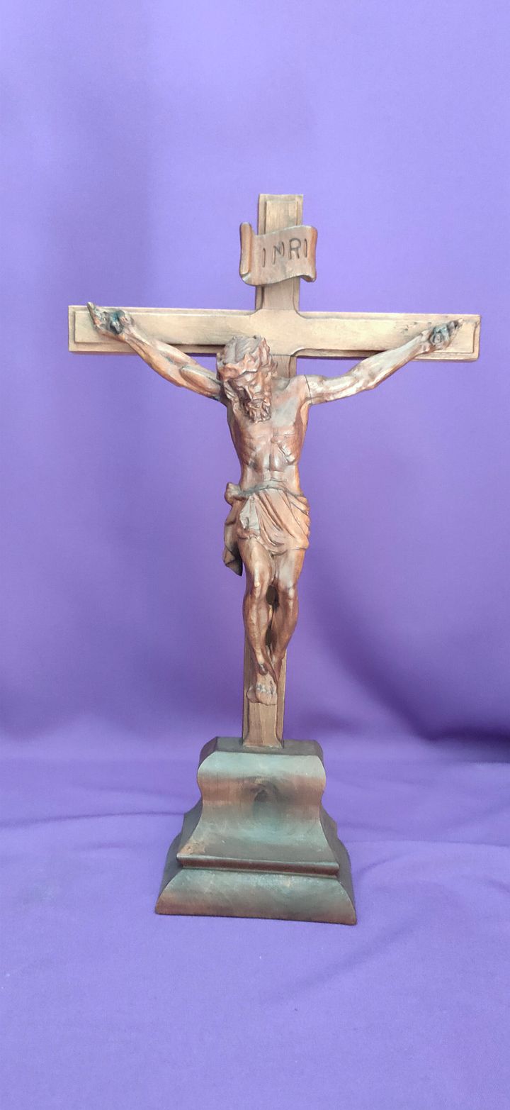 Jesus Cristo na Cruz de pousar, Jesus é crucificado, a última contemplação de Cristo, Mateus 27 product image (1)