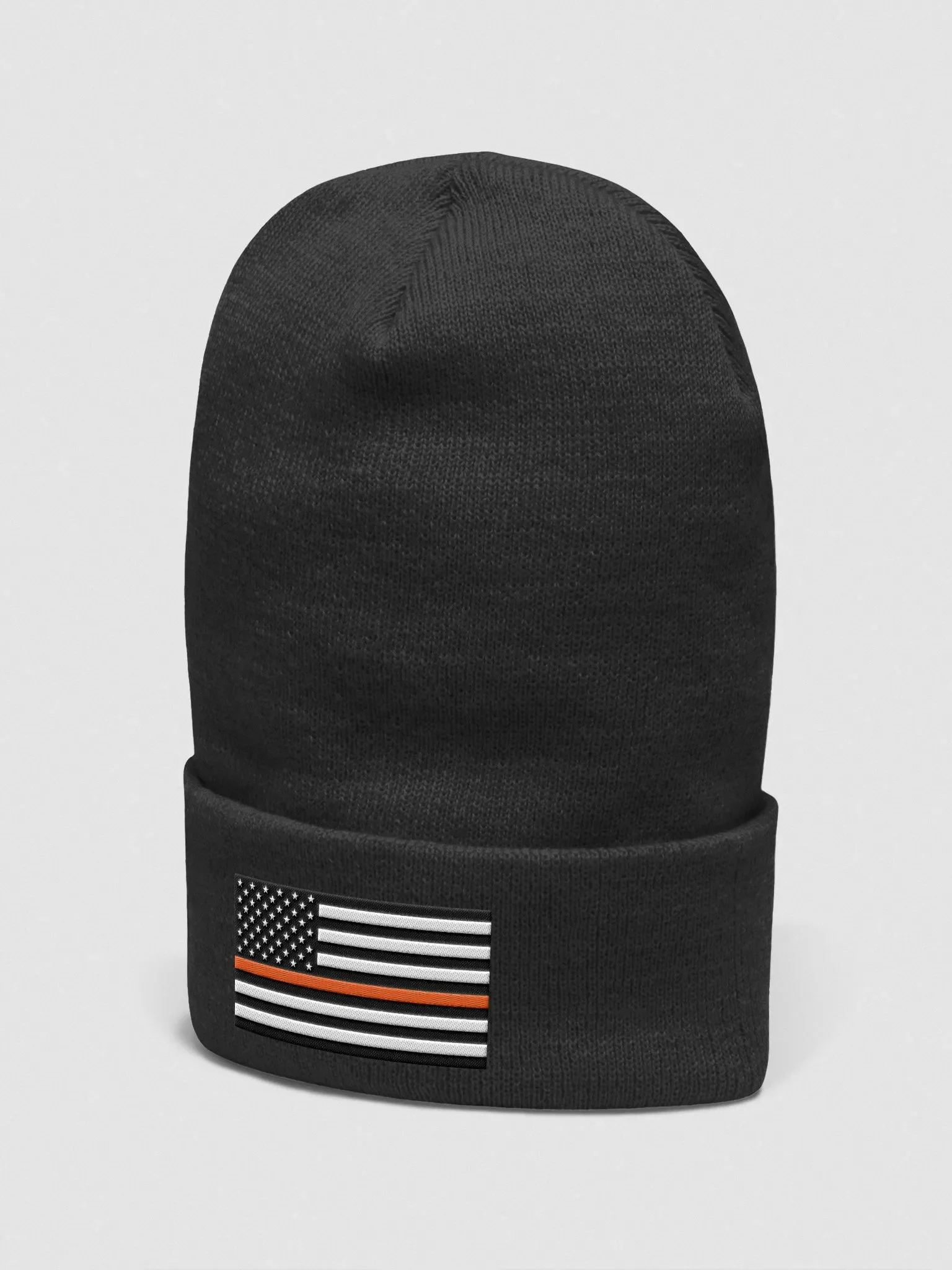 Orange Stripe American Flag Beanie product image (2)