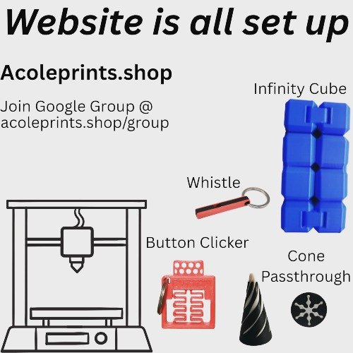 Website is all set up @ Acoleprints.shop
